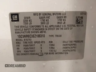 2014 Chevrolet Silverado 1500 LT with VIN 1GCVKREC3EZ106310, listed as a IAAI auction lot 40752259 with 162,397 mi miles and . Bid and sale history available at DreamBid. Image 9.