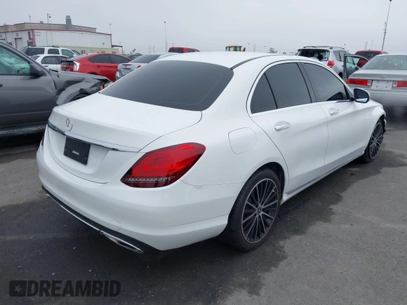 2021 Mercedes-Benz C 300 with VIN W1KWF8DB0MR648738, listed as a IAAI auction lot 41489947 with 26,252 mi miles and . Bid and sale history available at carsss.com. Image 4.