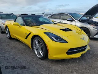 2018 Chevrolet Corvette 3LT with VIN 1G1YF3D70J5104401, listed as a Copart auction lot 76174614 with 0 mi miles and Non Repairable. Bid and sale history available at carsss.com. Image 4.