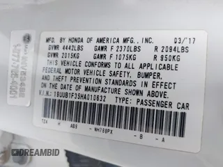 2017 Acura TLX z VIN 19UUB1F35HA010632, wystawiony jako IAAI lot #42433172 z przebiegiem 127 864 mil mil oraz . Historia ofert i sprzedaży dostępna na DreamBid. Obrazek 9.