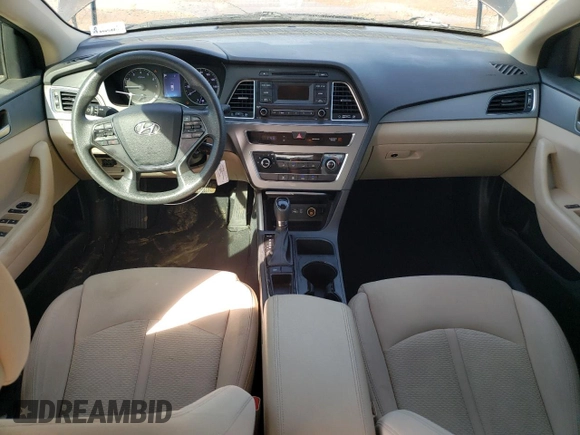 2015 Hyundai Sonata SE with VIN 5NPE24AFXFH198477, listed as a Copart auction lot 48523965 with 84,700 mi miles and Salvage Title. Bid and sale history available at DreamBid. Image 8.