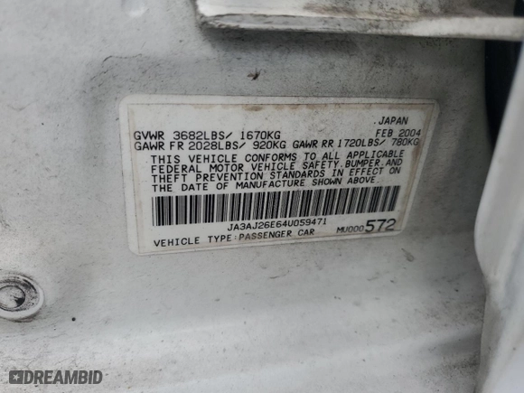2004 Mitsubishi Lancer ES with VIN JA3AJ26E64U059471, listed as a Copart auction lot 75707534 with 108,862 mi miles and Salvage Title. Bid and sale history available at carsss.com. Image 12.
