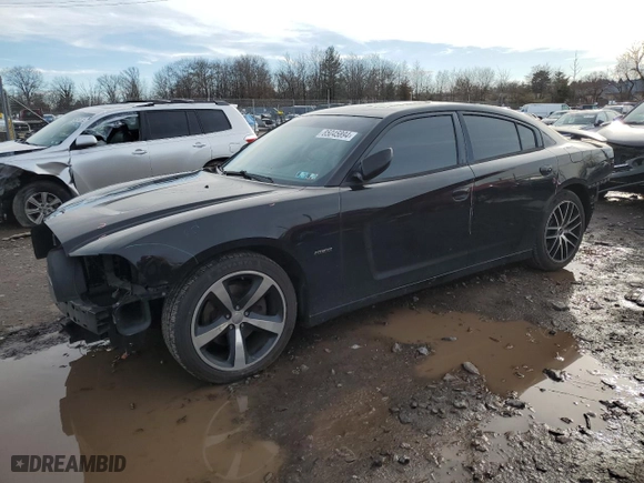 2014 Dodge Charger RT 100th Anniversary with VIN 2C3CDXCT7EH368439, listed as a Copart auction lot 85045894 with 144,277 mi miles and Salvage Title. Bid and sale history available at carsss.com. Image 1.