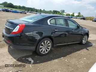 2015 Lincoln MKS with VIN 1LNHL9EK8FG608501, listed as a Copart auction lot 62676905 with 91,953 mi miles and Clean title. Bid and sale history available at DreamBid. Image 3.
