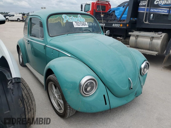 1969 Volkswagen Beetle with VIN 119682637V, listed as a Copart auction lot 70315404 with 59,148 mi miles and Salvage Title. Bid and sale history available at DreamBid. Image 4.