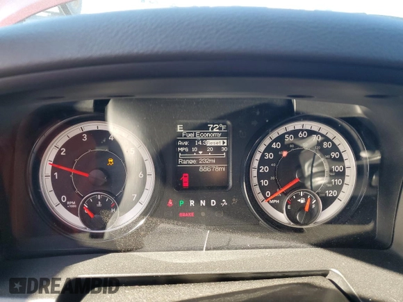 2020 Ram 1500 SLT with VIN 1C6RR7TT9LS129303, listed as a Copart auction lot 53307375 with 88,678 mi miles and Non repairable. Bid and sale history available at DreamBid. Image 9.