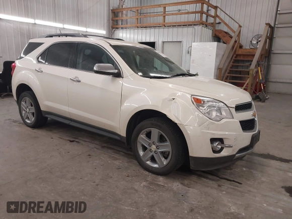 2014 Chevrolet Equinox LTZ with VIN 1GNALDEK3EZ120687, listed as a IAAI auction lot 40981187 with 131,828 mi miles. Bid and sale history available at carsss.com. Image 1.