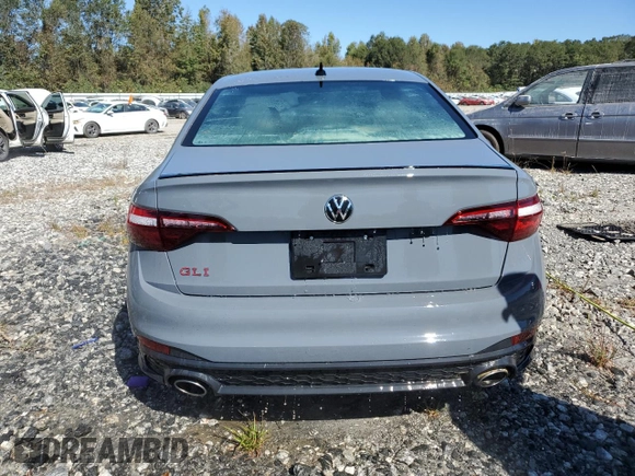 2024 Volkswagen Jetta 40th Anniversary Edition with VIN 3VW9T7BU7RM027842, listed as a Copart auction lot 74769714 with Not provided miles and Non repairable. Bid and sale history available at DreamBid. Image 6.