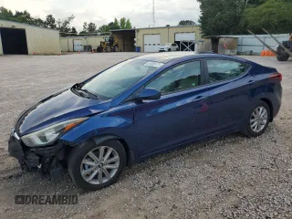 2016 Hyundai Elantra SE with VIN 5NPDH4AE0GH753374, listed as a Copart auction lot 61008175 with 128,187 mi miles and Salvage title. Bid and sale history available at DreamBid. Image 1.