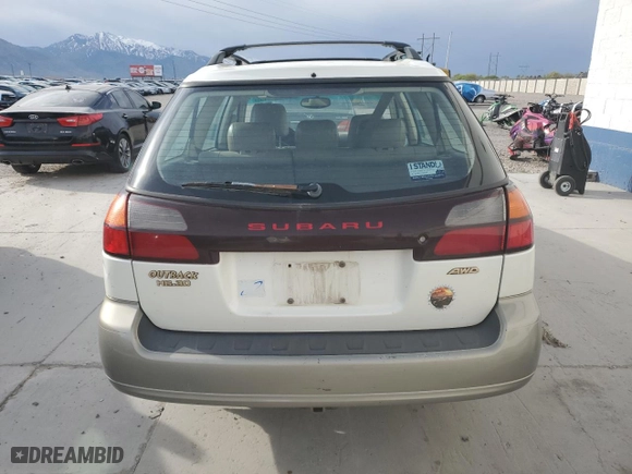 2001 Subaru Legacy Wagon Outback H6 L.L. Bean Edition with VIN 4S3BH806717664454, listed as a Copart auction lot 54248455 with 254,272 mi miles and Clean Title. Bid and sale history available at carsss.com. Image 6.