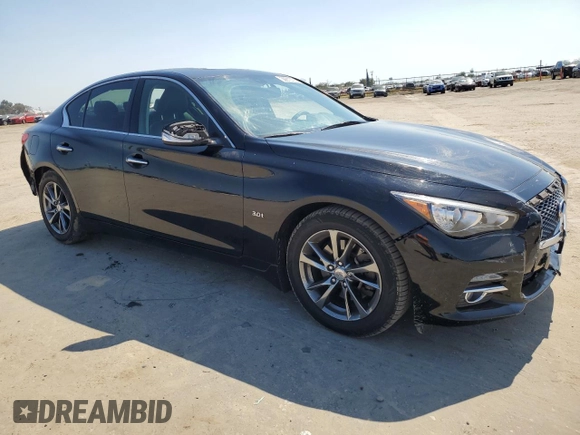 2017 Infiniti Q50 Signature Edition with VIN JN1EV7AP3HM741567, listed as a Copart auction lot 50810775 with 147,330 mi miles and Salvage Title. Bid and sale history available at DreamBid. Image 4.