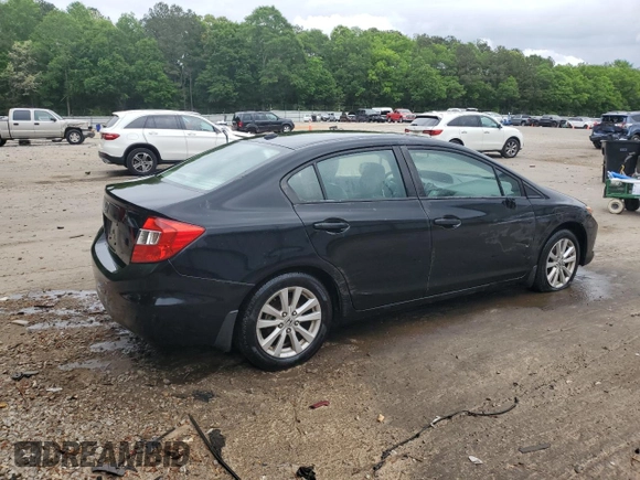 2012 Honda Civic EX-L with VIN 19XFB2F90CE071460, listed as a Copart auction lot 53253075 with 137,897 mi miles and Salvage Title. Bid and sale history available at DreamBid. Image 3.