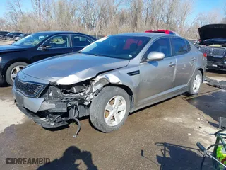 2015 Kia Optima LX with VIN KNAGM4A73F5583467, listed as a IAAI auction lot 41817212 with 123,995 mi miles. Bid and sale history available at carsss.com. Image 18.