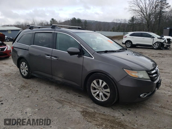 2014 Honda Odyssey EX-L with VIN 5FNRL5H68EB111408, listed as a Copart auction lot 51357045 with 239,038 mi miles and Non Repairable. Bid and sale history available at carsss.com. Image 4.