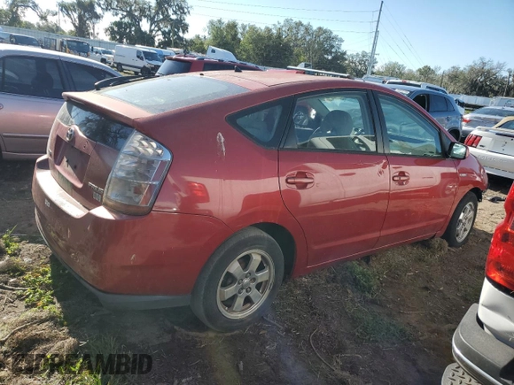 2006 Toyota Prius with VIN JTDKB22U667523845, listed as a Copart auction lot 80785524 with 0 mi miles and Salvage Title. Bid and sale history available at carsss.com. Image 3.