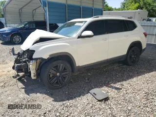 2019 Volkswagen Atlas SEL Premium z VIN 1V2NR2CA2KC551266, wystawiony jako Copart lot #53050755 z przebiegiem 152 277 mil mil oraz Szkoda całkowita • Salvage title. Historia ofert i sprzedaży dostępna na DreamBid. Obrazek 1.