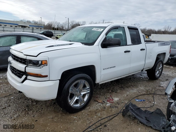 2017 Chevrolet Silverado 1500 Custom with VIN 1GCVKPECXHZ209569, listed as a Copart auction lot 45186675 with 98,133 mi miles and Salvage Title. Bid and sale history available at carsss.com. Image 1.