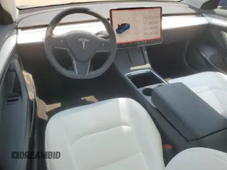 2023 Tesla Model 3 with VIN 5YJ3E1EAXPF419636, listed as a Copart auction lot 59754495 with 14,407 mi miles and Salvage title. Bid and sale history available at DreamBid. Image 8.