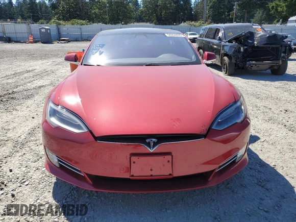 2017 Tesla Model S 100D with VIN 5YJSA1E24HF206828, listed as a Copart auction lot 66004605 with 94,874 mi miles and Salvage title. Bid and sale history available at DreamBid. Image 5.