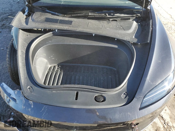 2025 Tesla Model 3 Long Range with VIN 5YJ3E1EA2SF932453, listed as a Copart auction lot 46695905 with 1,673 mi miles and Salvage Title. Bid and sale history available at carsss.com. Image 11.