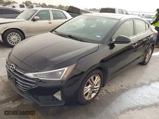 2019 Hyundai Elantra SEL with VIN 5NPD84LF1KH481447, listed as a IAAI auction lot 41731622 with 105,356 mi miles. Bid and sale history available at carsss.com. Image 2.