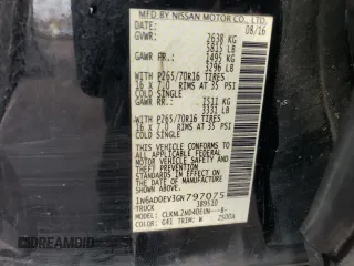 2016 Nissan Frontier S with VIN 1N6AD0EV3GN797075, listed as a Copart auction lot 86207984 with 132,836 mi miles and Salvage title. Bid and sale history available at DreamBid. Image 12.