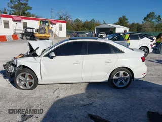 2018 Audi A3 Sedan Premium with VIN WAUAUGFF3J1061249, listed as a IAAI auction lot 41811633 with 78,522 mi miles. Bid and sale history available at carsss.com. Image 14.