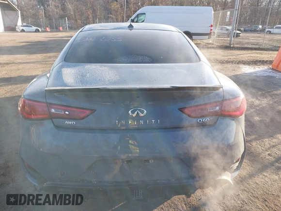 2022 Infiniti Q60 Red Sport 400 with VIN JN1FV7LL0NM680575, listed as a IAAI auction lot 41436276 with 26,862 mi miles and . Bid and sale history available at DreamBid. Image 16.
