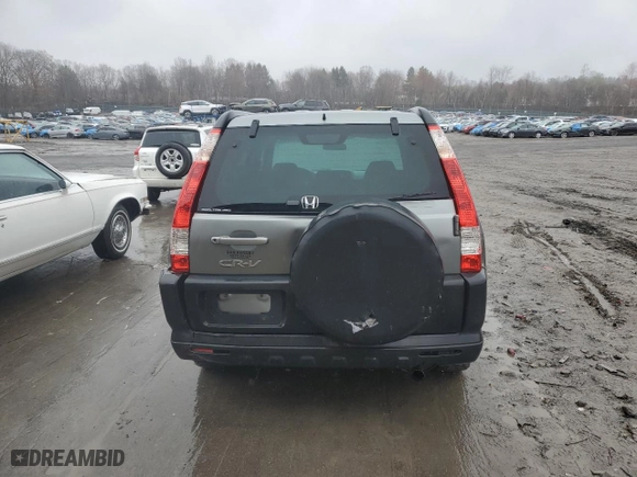 2006 Honda CR-V EX with VIN SHSRD788X6U411360, listed as a Copart auction lot 52104445 with 169,724 mi miles and Salvage Title. Bid and sale history available at carsss.com. Image 6.