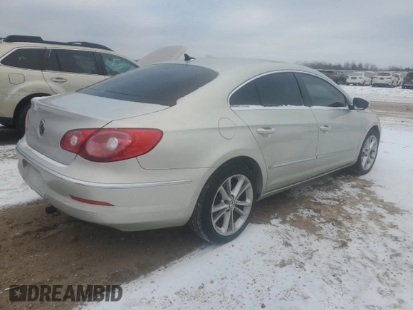 2010 Volkswagen CC with VIN WVWHP9AN7AE547929, listed as a Copart auction lot 88708825 with 158,812 mi miles and Salvage Title. Bid and sale history available at DreamBid. Image 3.
