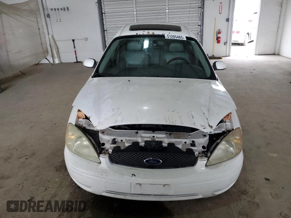 2007 Ford Taurus SEL with VIN 1FAFP56U77A133426, listed as a Copart auction lot 51205465 with Not Provided miles and Salvage Title. Bid and sale history available at DreamBid. Image 5.