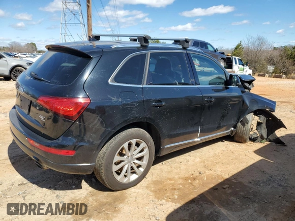 2013 Audi Q5 Premium with VIN WA1CFAFP4DA059729, listed as a Copart auction lot 47842945 with 115,248 mi miles and Salvage Title. Bid and sale history available at carsss.com. Image 3.