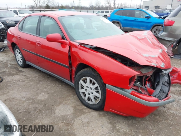 2004 Chevrolet Impala with VIN 2G1WF52E549358374, listed as a IAAI auction lot 41500552 with 208,865 mi miles. Bid and sale history available at carsss.com. Image 1.