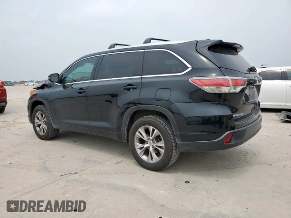 2015 Toyota Highlander XLE z VIN 5TDKKRFH0FS115854, wystawiony jako Copart lot #57512785 z przebiegiem 143 923 mil mil oraz Szkoda całkowita • Salvage title. Historia ofert i sprzedaży dostępna na DreamBid. Obrazek 2.