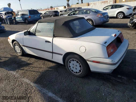 1991 Mercury Capri with VIN 6MPCT01Z7M8605232, listed as a Copart auction lot 47616935 with 88,915 mi miles and Salvage Title. Bid and sale history available at carsss.com. Image 2.