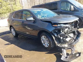 2019 Chevrolet Equinox LT with VIN 2GNAXUEV4K6187658, listed as a IAAI auction lot 41552383 with 107,543 mi miles and . Bid and sale history available at DreamBid. Image 1.