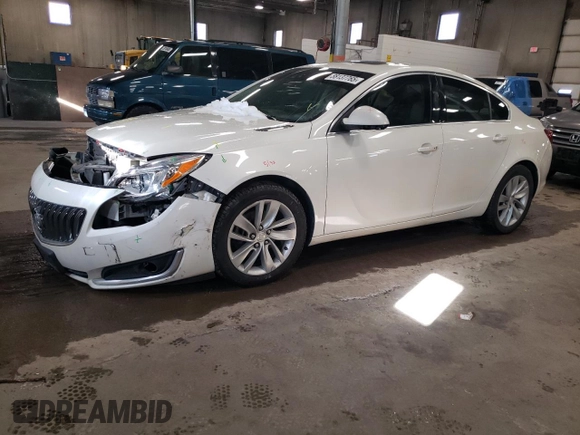 2015 Buick Regal Premium II with VIN 2G4GS5GX0F9225943, listed as a Copart auction lot 88137765 with 155,445 mi miles and Salvage title. Bid and sale history available at DreamBid. Image 1.