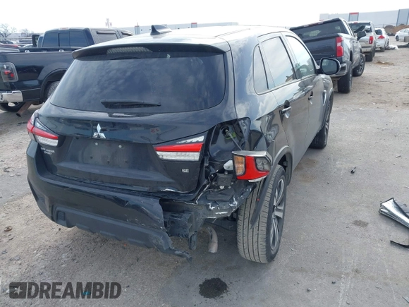 2020 Mitsubishi Outlander Sport SE 2.0 with VIN JA4AP4AU3LU015043, listed as a IAAI auction lot 41284693 with 45,300 mi miles. Bid and sale history available at carsss.com. Image 4.
