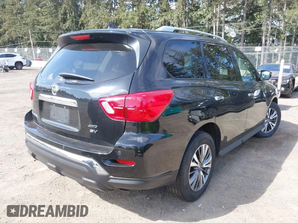 2019 Nissan Pathfinder SV with VIN 5N1DR2MM4KC579118, listed as a IAAI auction lot 42147973 with 64,597 mi miles. Bid and sale history available at carsss.com. Image 4.