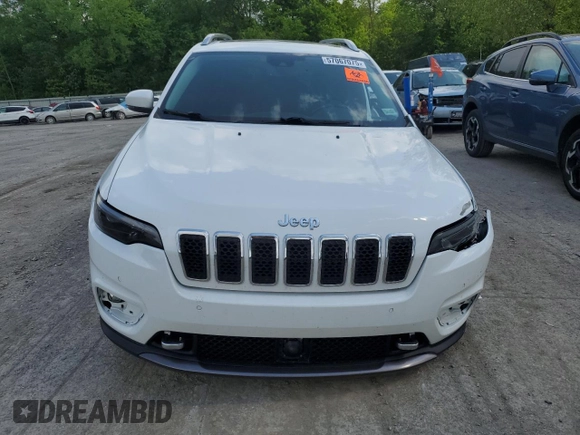 2021 Jeep Cherokee Limited with VIN 1C4PJMDX8MD184726, listed as a Copart auction lot 57067075 with Not provided miles and Salvage title. Bid and sale history available at DreamBid. Image 5.