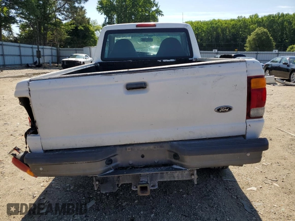 1998 Ford Ranger XL with VIN 1FTYR10C9WPB49614, listed as a Copart auction lot 61246185 with 263,869 mi miles and Salvage title. Bid and sale history available at DreamBid. Image 6.