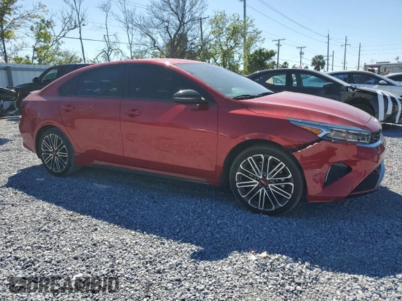 2023 Kia Forte GT with VIN 3KPF44AC5PE675990, listed as a Copart auction lot 48951755 with 24,299 mi miles and Non Repairable. Bid and sale history available at carsss.com. Image 4.