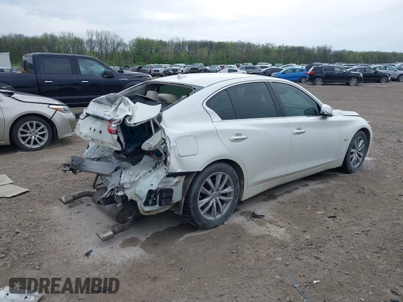2016 Infiniti Q50 with VIN JN1EV7AR4GM345339, listed as a IAAI auction lot 42075005 with 95,208 mi miles and . Bid and sale history available at DreamBid. Image 4.