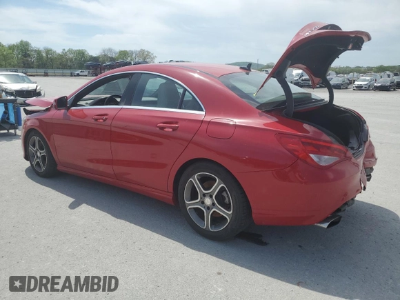 2014 Mercedes-Benz CLA 250 with VIN WDDSJ4GB0EN124788, listed as a Copart auction lot 53123825 with 100,905 mi miles and Salvage title. Bid and sale history available at DreamBid. Image 2.
