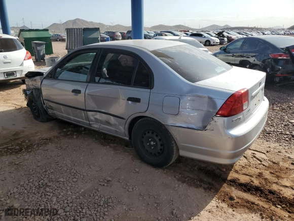 2005 Honda Civic Sdn VP SSRSv with VIN 1HGES16475L018308, listed as a Copart auction lot 51581275 with 0 mi miles and Salvage Title. Bid and sale history available at carsss.com. Image 2.