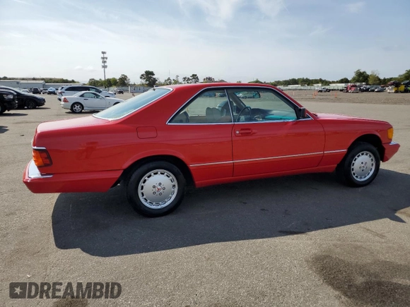 1988 MERCEDES-BENZ 560-CLASS SEC with VIN WDBCA45D0JA390136, listed as a Copart auction lot 72028444 with 226,316 mi miles and Clean Title. Bid and sale history available at DreamBid. Image 3.
