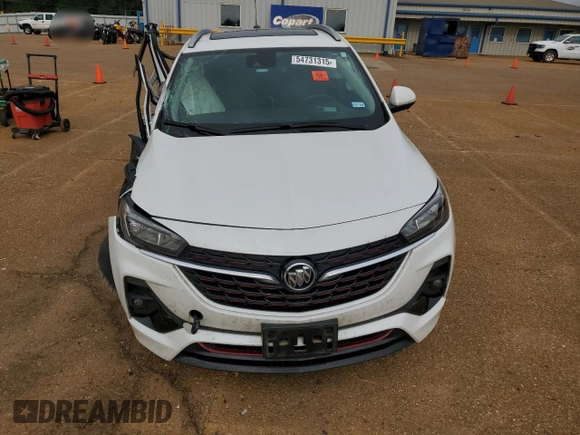 2021 Buick Encore GX Select with VIN KL4MMDS23MB043120, listed as a Copart auction lot 54731315 with 88,412 mi miles and Salvage title. Bid and sale history available at DreamBid. Image 5.