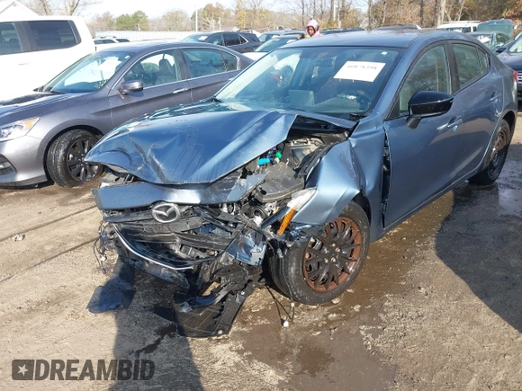 2015 Mazda 3 i SV with VIN JM1BM1T78F1271497, listed as a IAAI auction lot 40878398 with 127,617 mi miles. Bid and sale history available at carsss.com. Image 6.