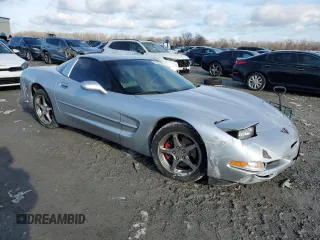 2001 Chevrolet Corvette with VIN 1G1YY22G115108285, listed as a Copart auction lot 87363154 with 57,189 mi miles and Salvage Title. Bid and sale history available at carsss.com. Image 4.