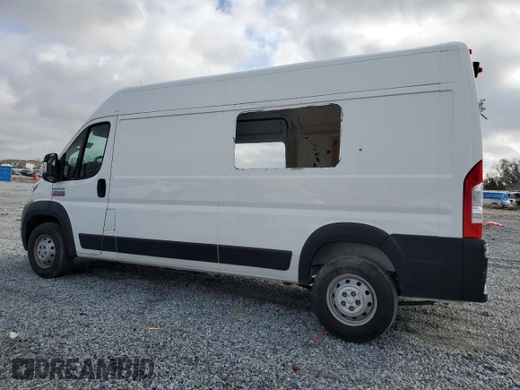 2020 Ram ProMaster Cargo with VIN 3C6TRVDG2LE101664, listed as a Copart auction lot 46073795 with 89,534 mi miles and Non Repairable. Bid and sale history available at carsss.com. Image 2.